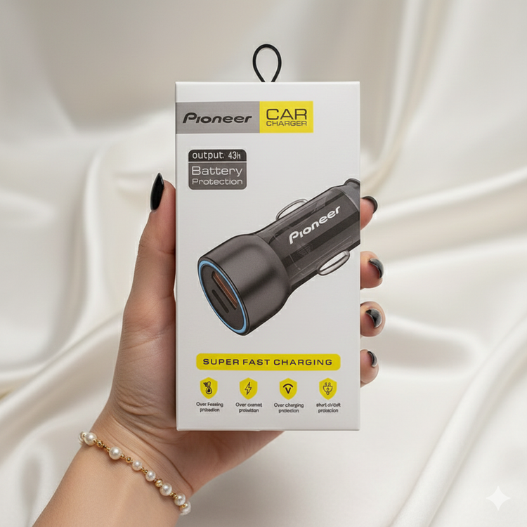شارژر فندکی PIONEER ویژگی Super Fast Charge
