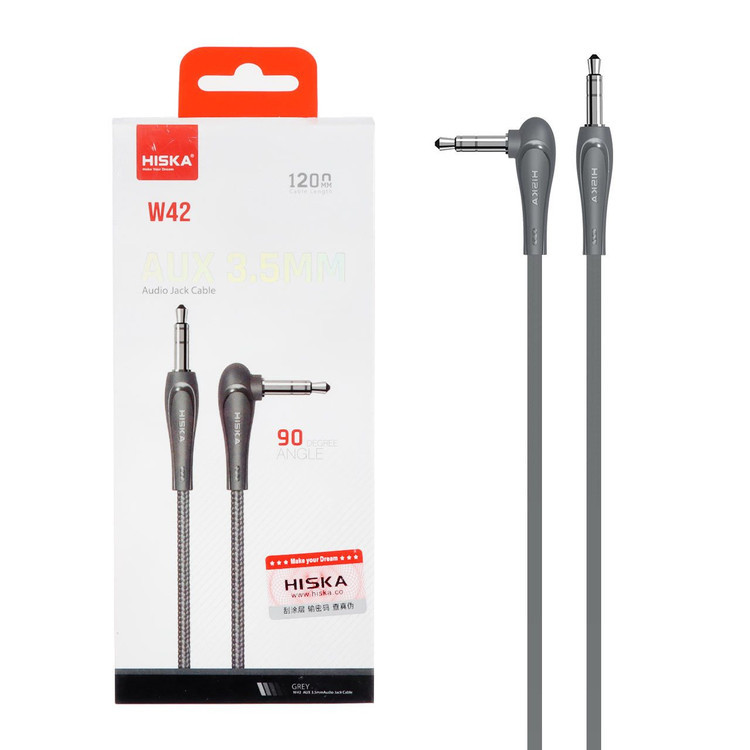 کابل AUX هیسکا (HISKA) طول 1.2 متر مدل W42