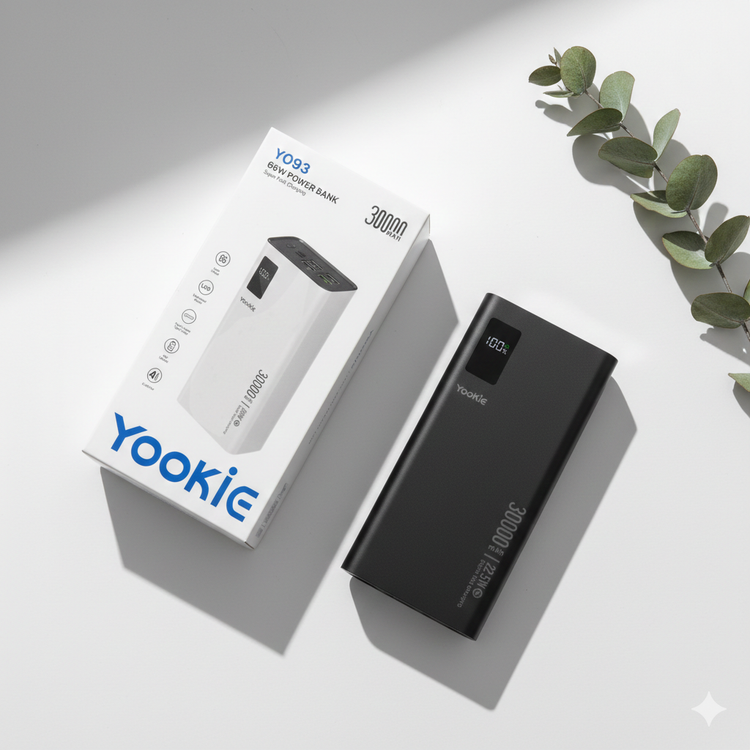 پاوربانک یوکی (Yookie) مدل YO93 ظرفیت 30000mAh