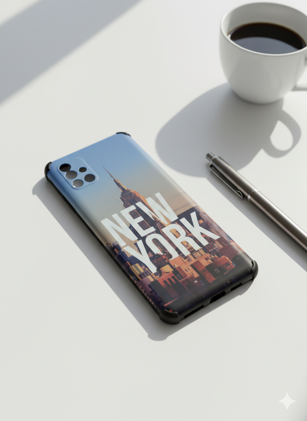 قاب طرح چاپی سامسونگ A51 طرح New York