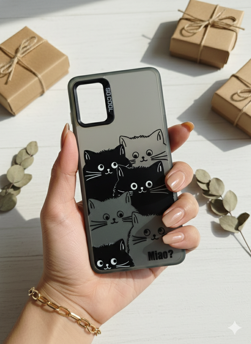 قاب طرحدار Socool سامسونگ A51 طرح گربه