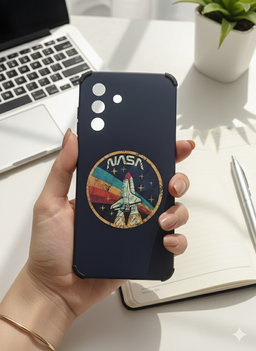 قاب طرح چاپی سامسونگ A17 طرح NASA