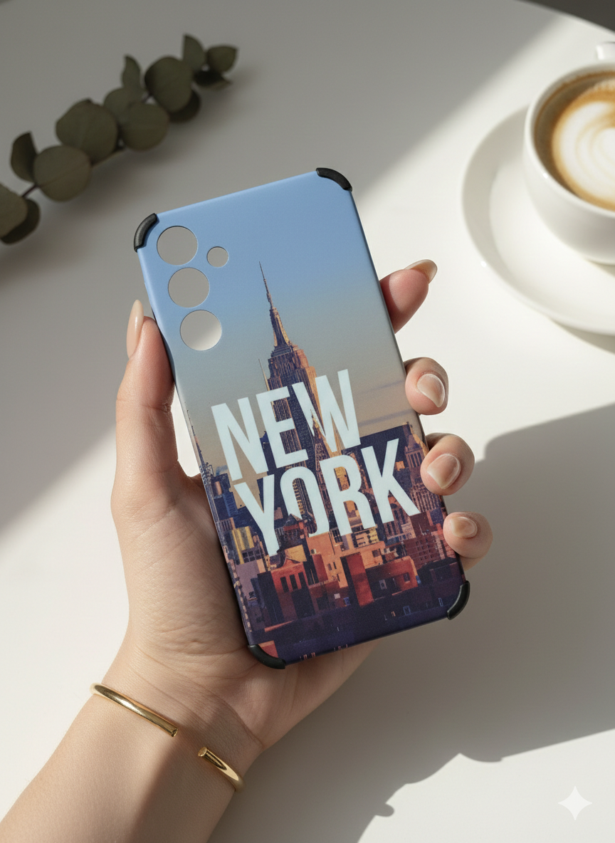 قاب طرح چاپی سامسونگ A25 طرح New York