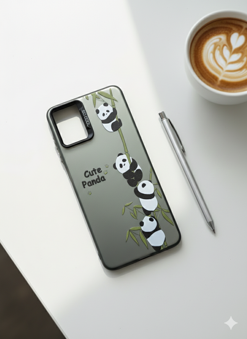 قاب طرح دار سامسونگ A06 طرح cute panda