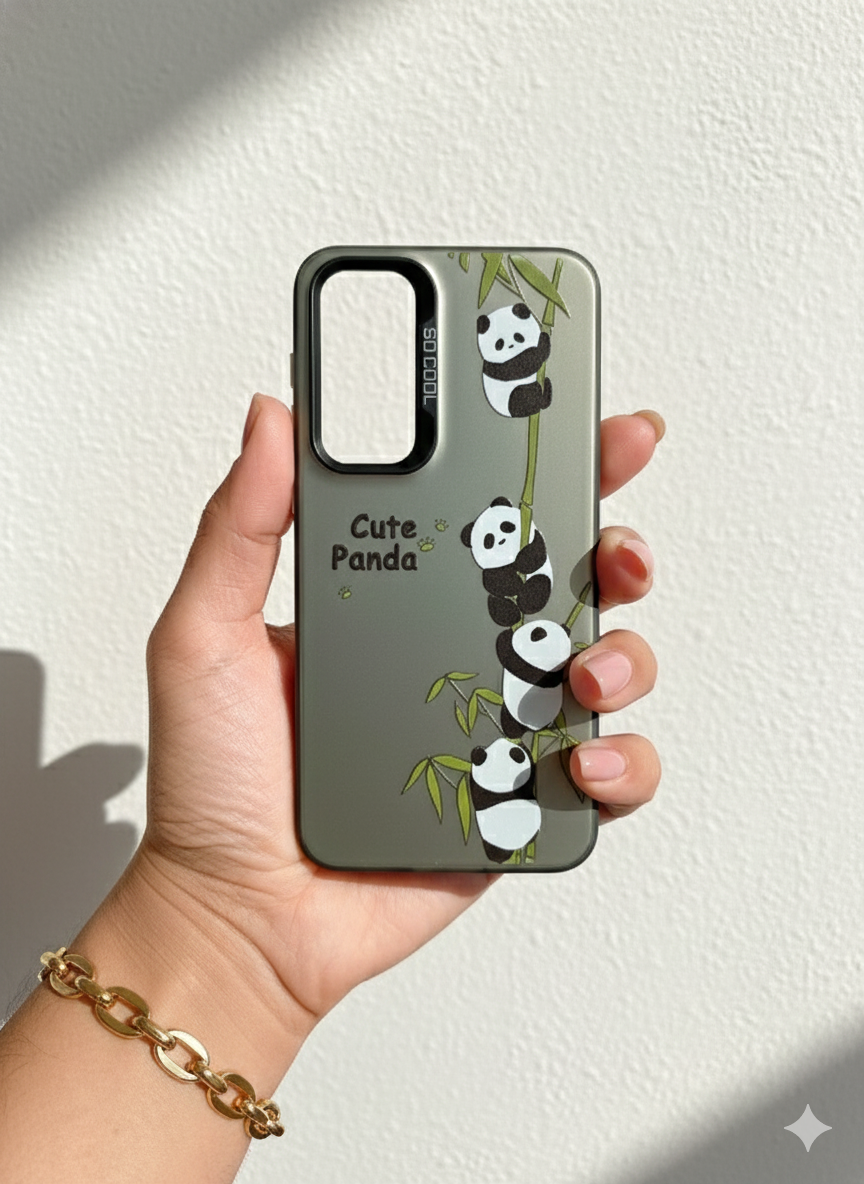 قاب طرح دار سامسونگ A56 طرح cute Panda