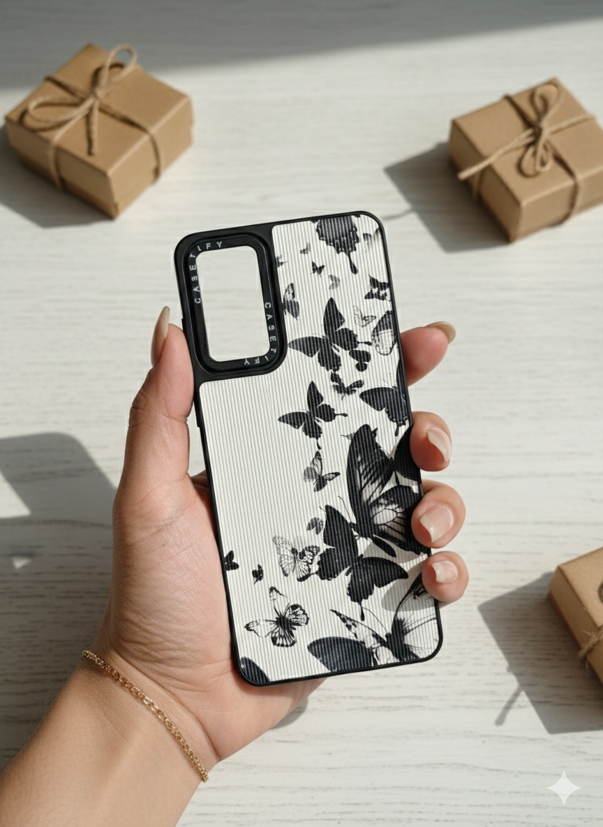 قاب طرح دار کبریتی شیائومی Note 12 pro 4g طرح پروانه