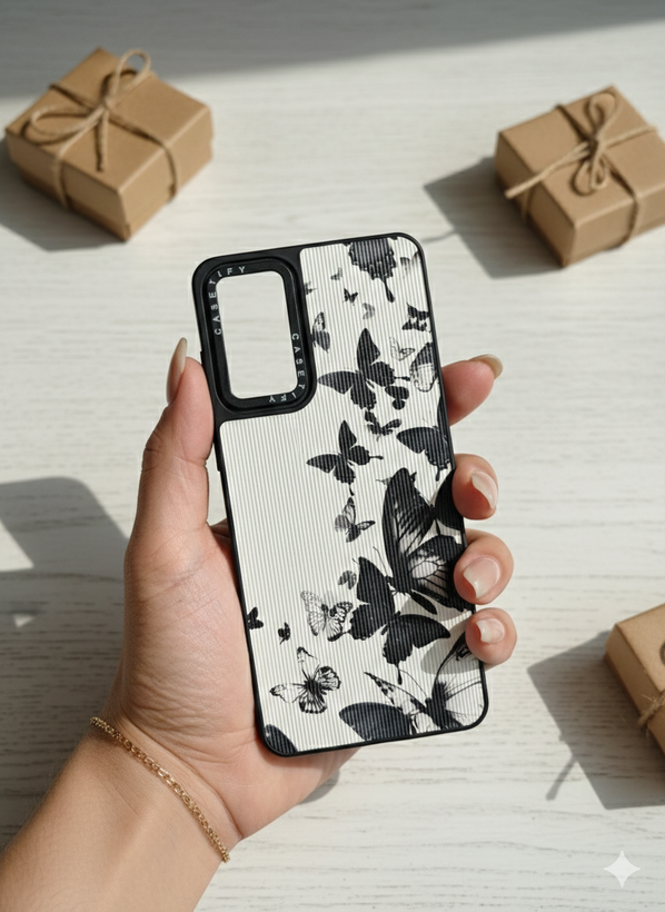 قاب طرح دار کبریتی شیائومی Note 12 pro 4g طرح پروانه