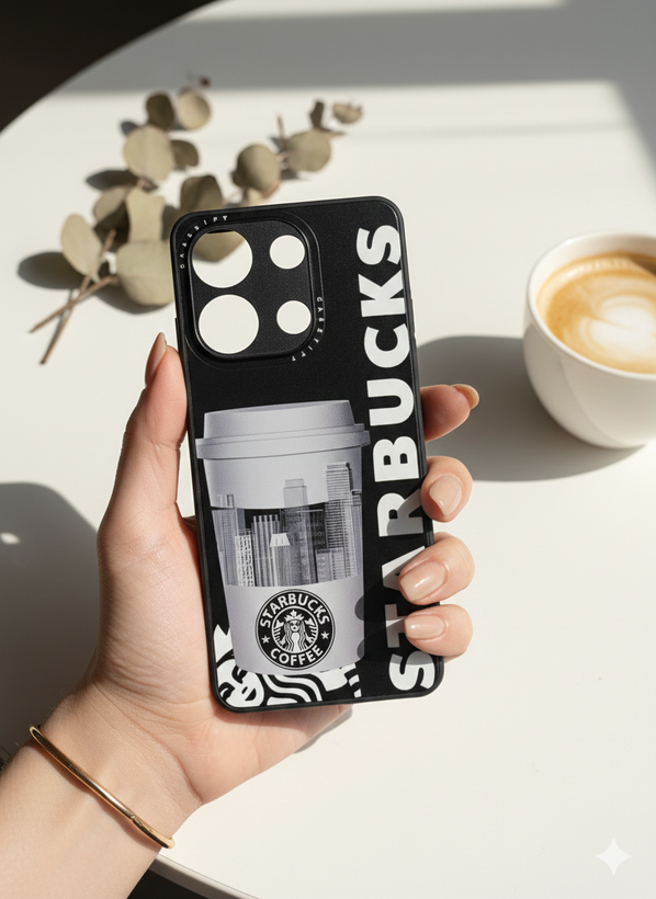 قاب طرح دار Casetify شیائومی Note 13 4g طرح Starbucks