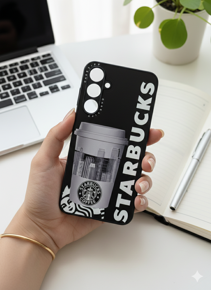 قاب Casetify طرح دار سامسونگ S23Fe طرح Starbucks