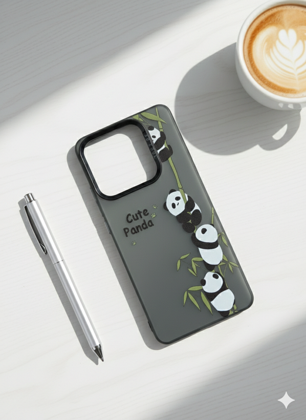 قاب طرح دار شیائومی Note 14 4g طرح cute panda