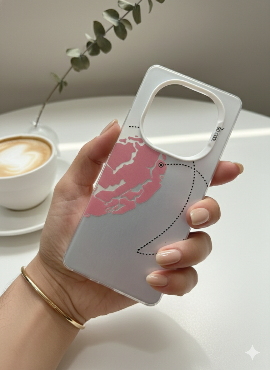 قاب طرح دار شیائومی Note 14 pro 4g طرح قلب صورتی