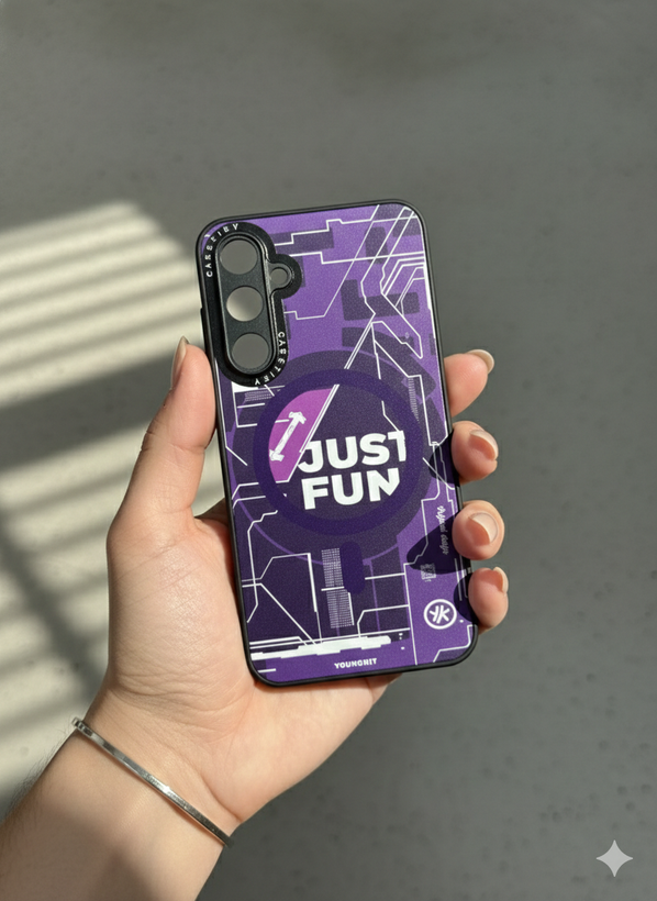 قاب Casetify طرح دار سامسونگ S23Fe طرح Just Fun