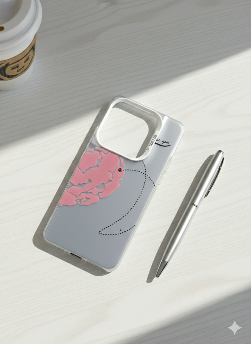 قاب طرح دار شیائومی Note 14 4g طرح قلب صورتی