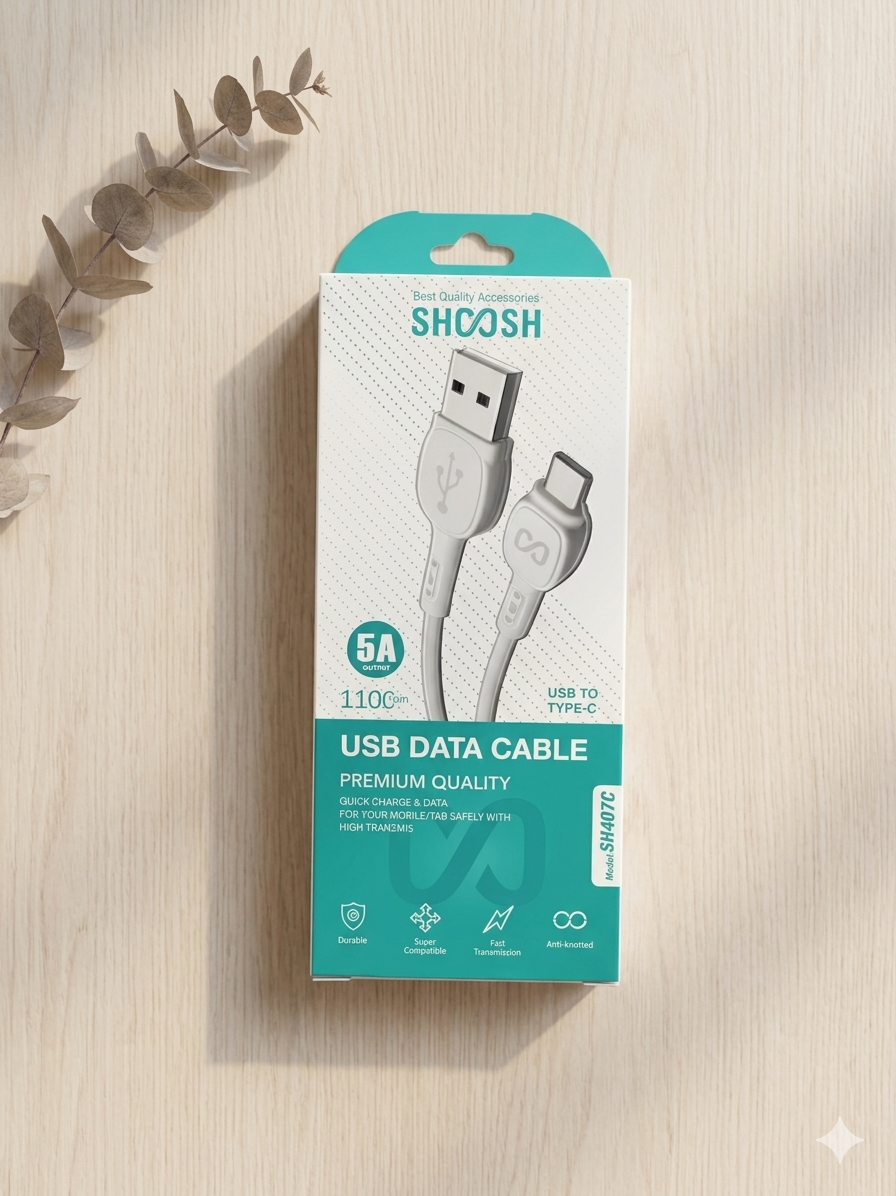 کابل شارژ تایپ سی شوش Shoosh مدل SH407C