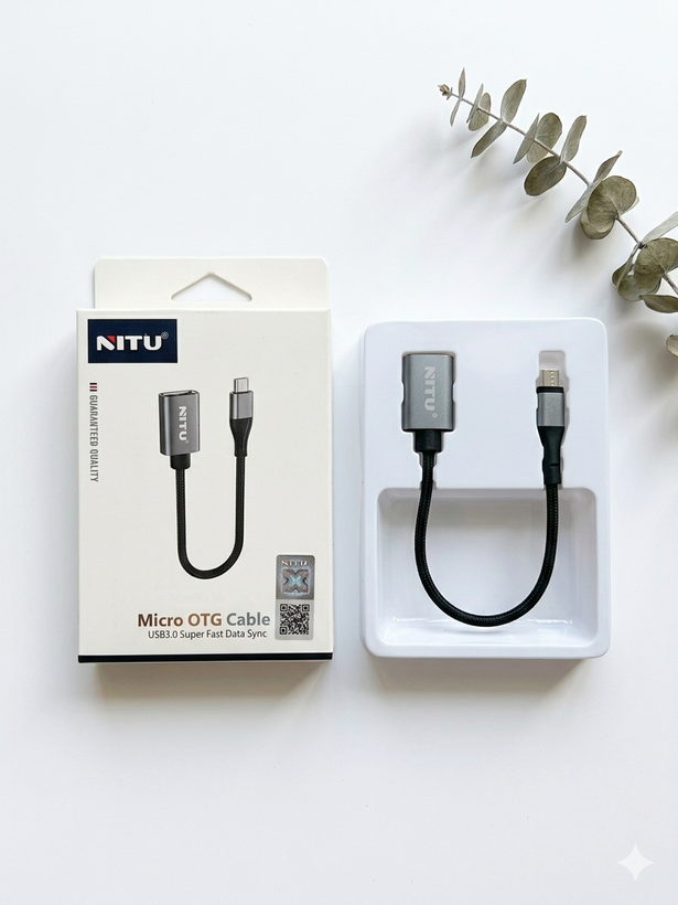 کابل تبدیل OTG میکرو برند Nitu مدل NT-CN20
