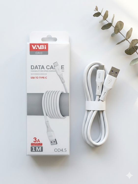 کابل شارژ تایپ سی وابی (VABi) طول 1 متر مدل CA83