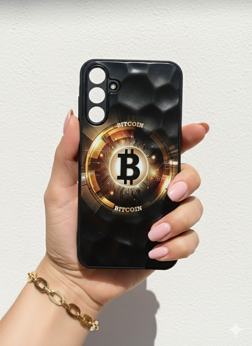 قاب طرح سنگی سامسونگ A15 طرح Bitcoin