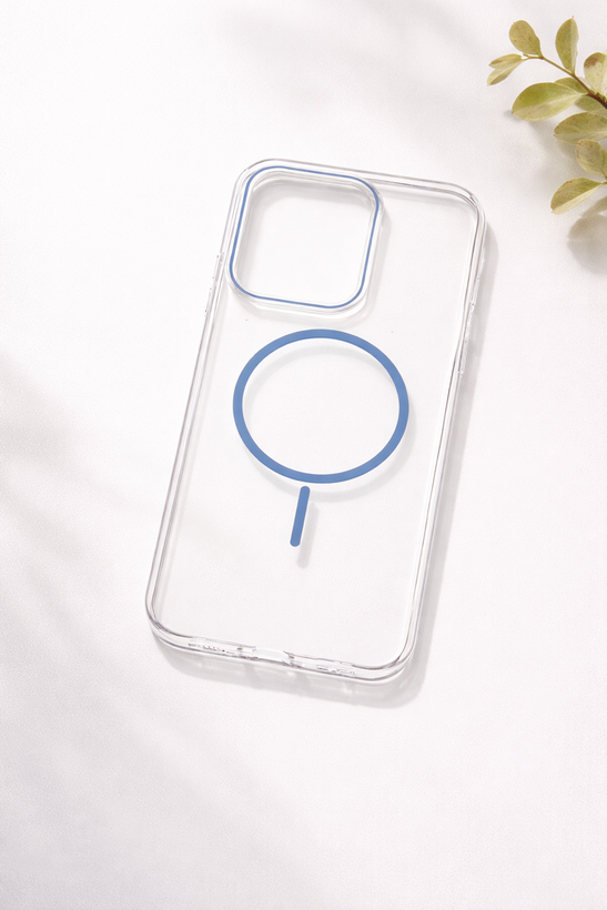 قاب مگسیف اورجینال شفاف شیائومی Redmi 15C / Poco C85 آبی