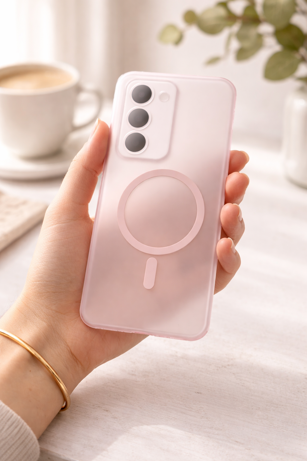 قاب PC مگسیف اورجینال مات شیائومی Redmi 15 صورتی