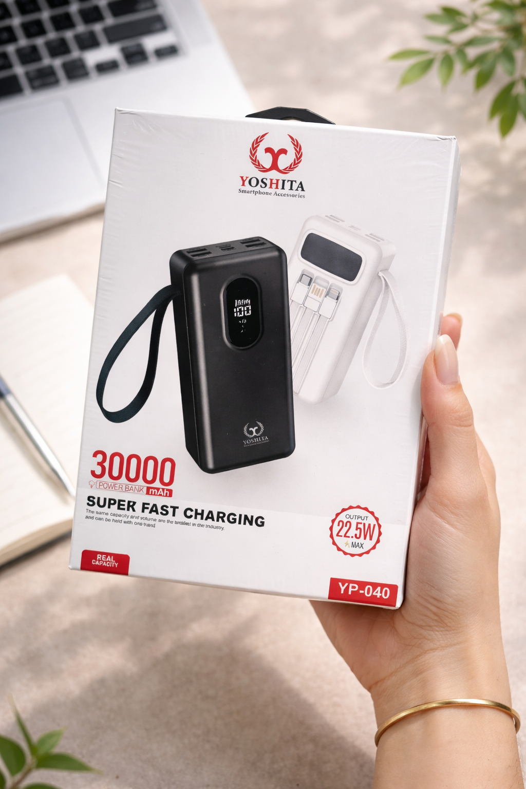 پاوربانک 30000 میلی آمپر یوشیتا مدل YP-040