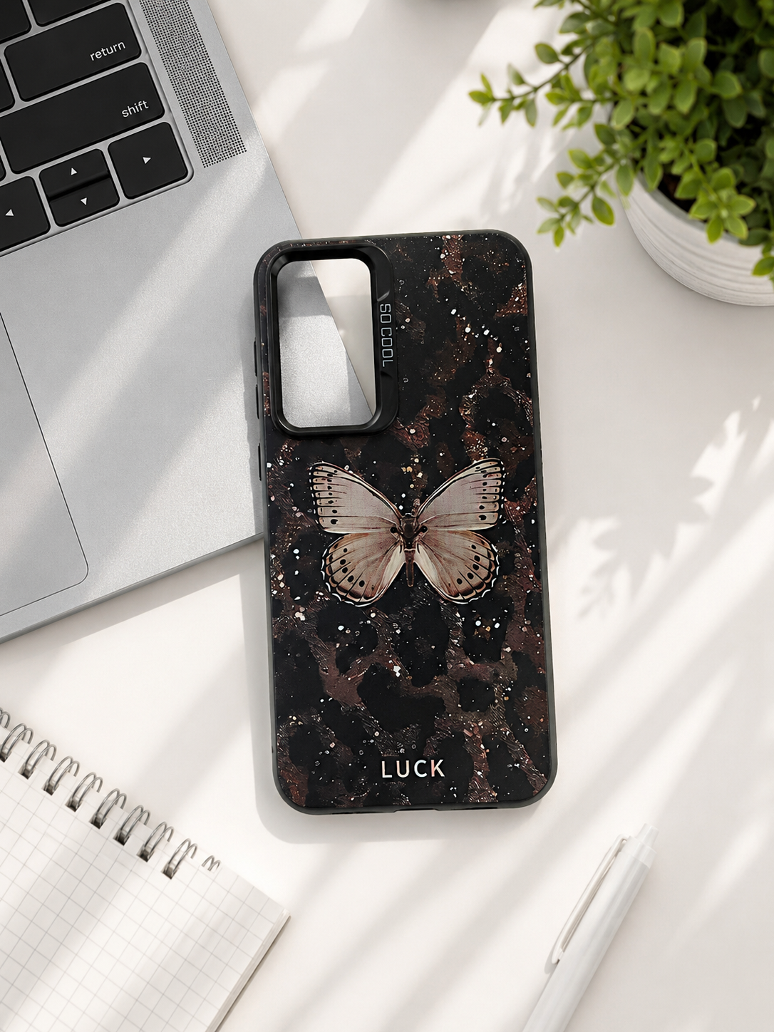قاب طرح دار Socool برجسته شیائومی Poco X7 pro طرح پروانه
