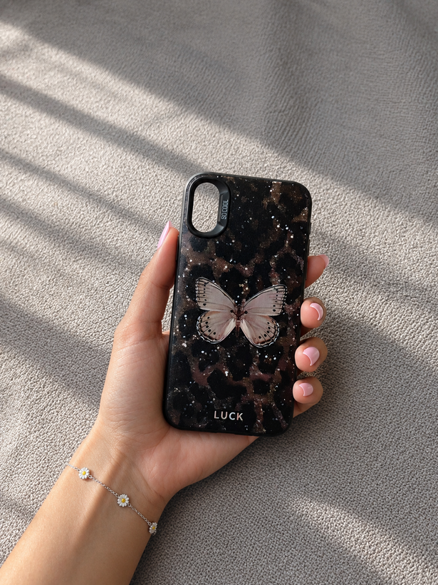 قاب طرح دار Socool برجسته iphone X طرح پروانه بزرگ