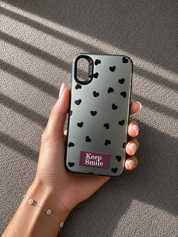قاب طرح دار Socool برجسته iphone X طرح قلب