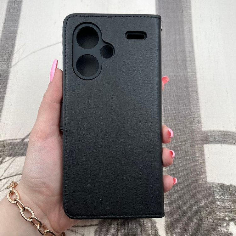 قاب کیفی چرمی شیائومی Note 13 pro plus داخل خز دار