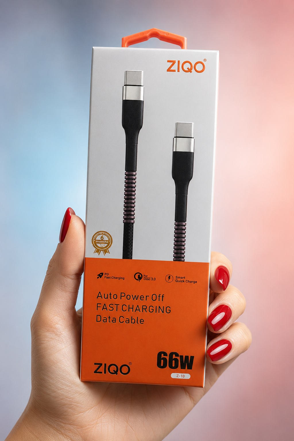 کابل شارژ دو سر تایپ سی ZiQO مدل Z-10