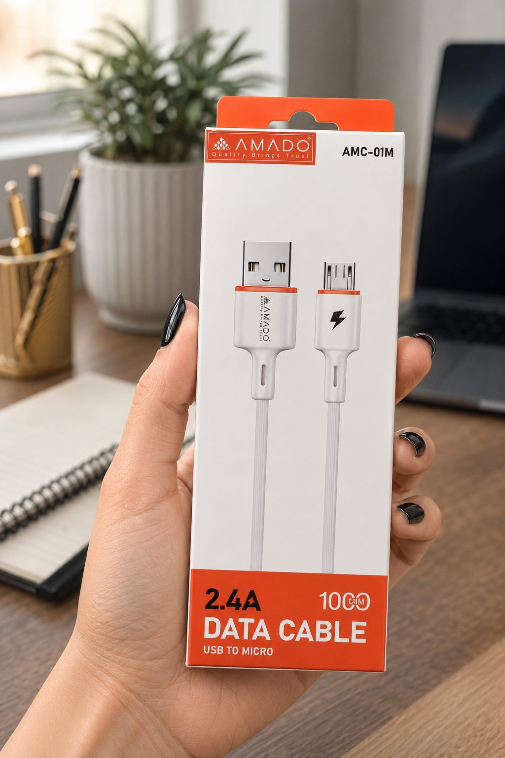 کابل شارژ میکرو AMADO مدل AMC_01M