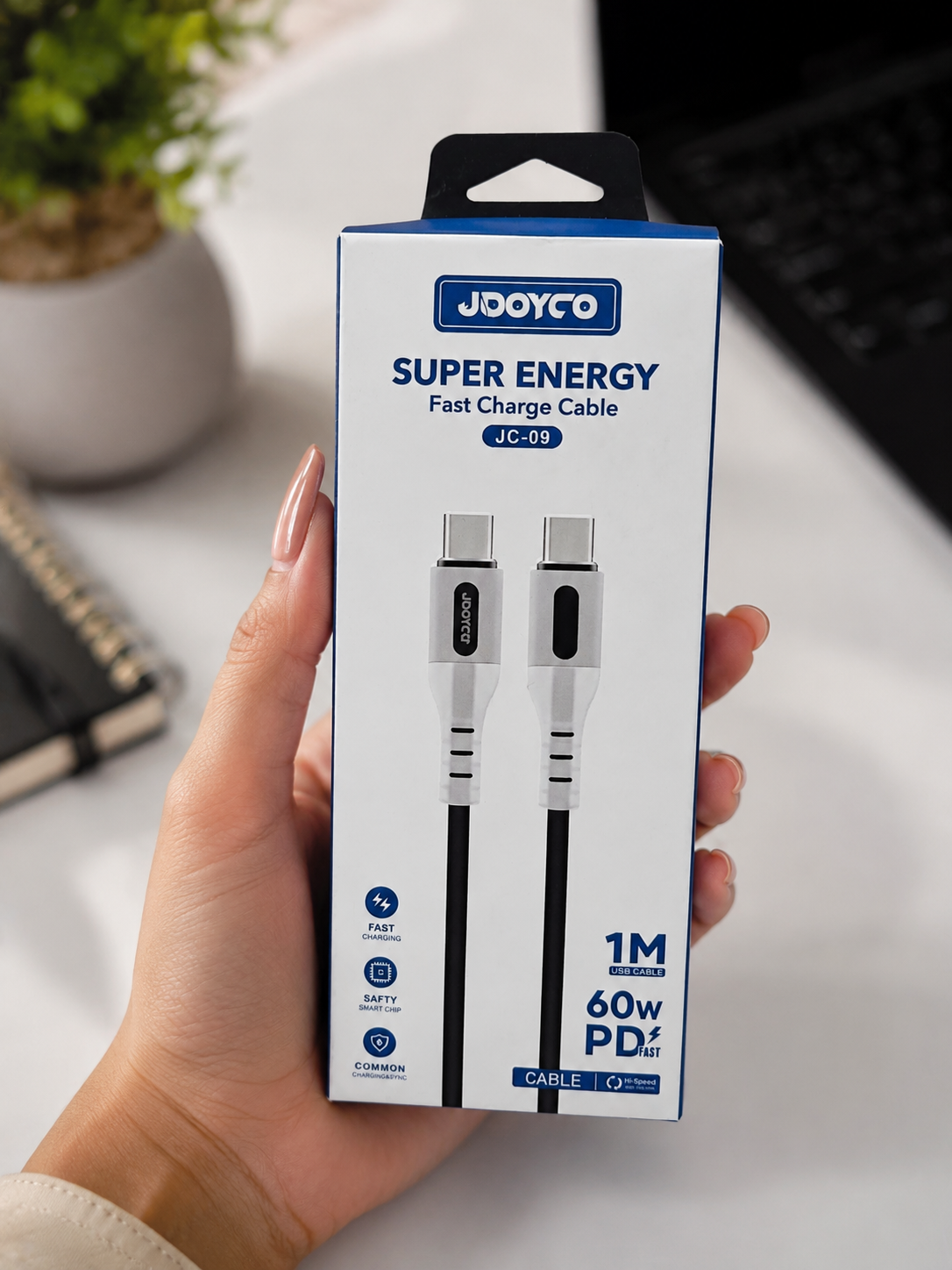کابل شارژ دو سر تایپ سی جویکو (Jooyco) طول 1 متر مدل JC-0۹