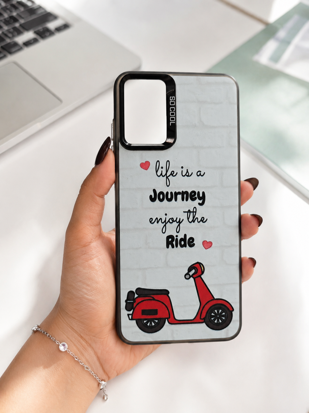 قاب طرح دار Socool سامسونگ A07 طرح Ride