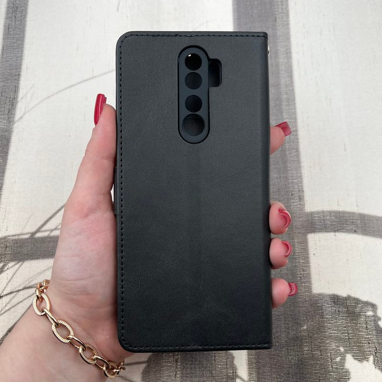 قاب کیفی چرمی شیائومی Note 8 pro داخل خز دار