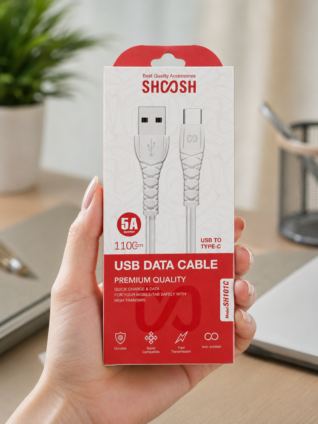 کابل شارژ تایپ سی شوش Shoosh مدل SH101C