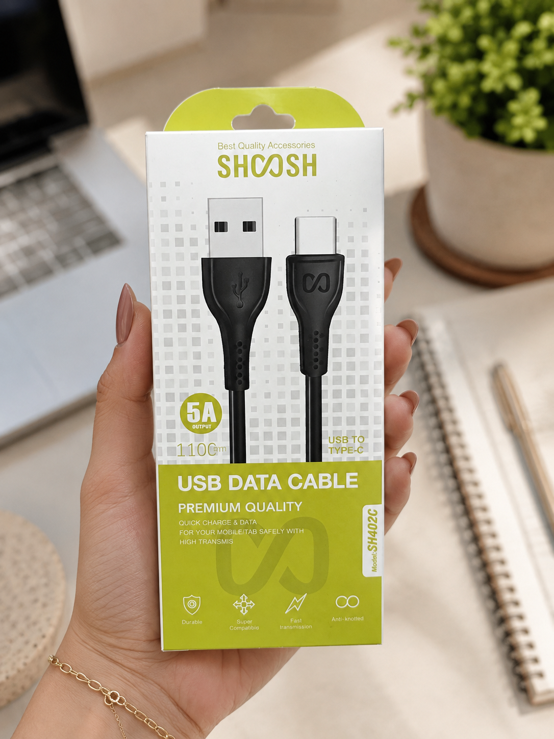 کابل شارژ تایپ سی شوش Shoosh مدل SH402C