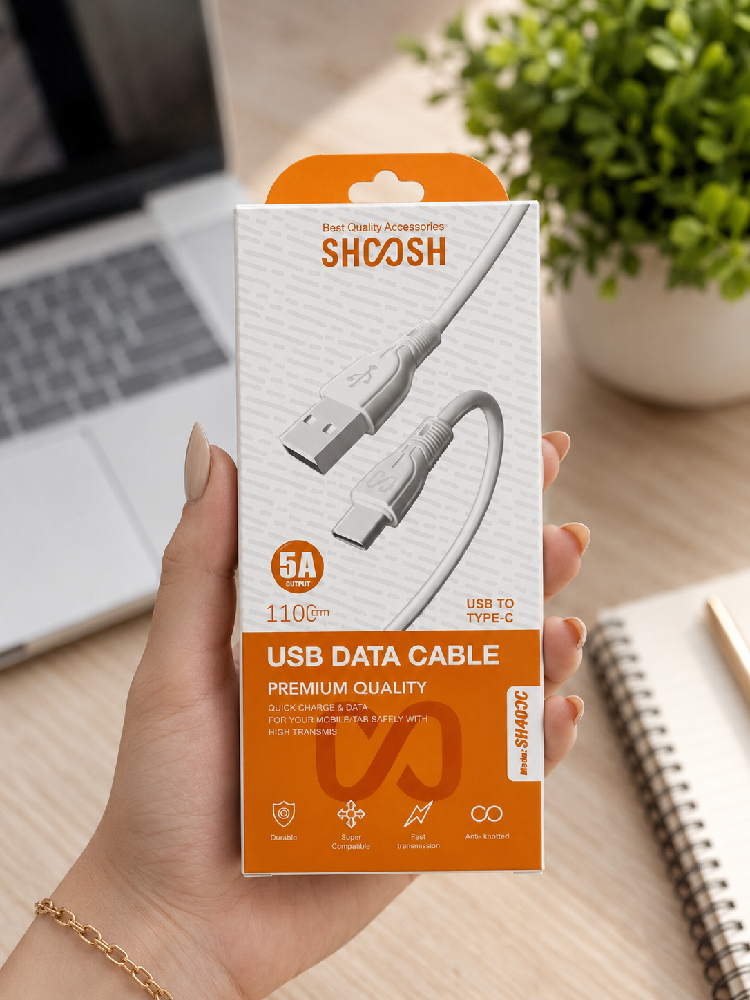 کابل شارژ تایپ سی شوش Shoosh مدل SH403C
