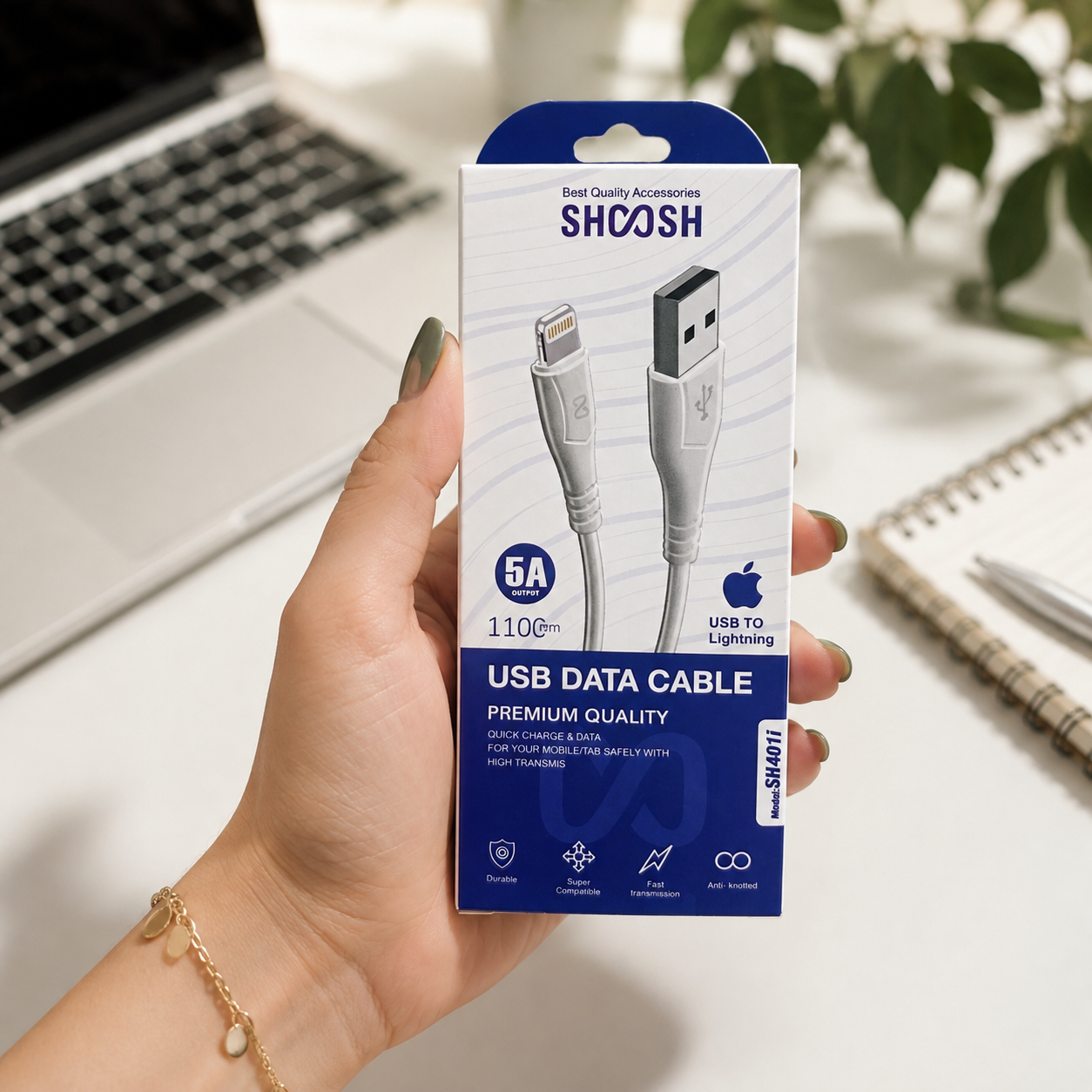 کابل شارژ لایتنینگ (آیفونی) شوش Shoosh مدل SH401i