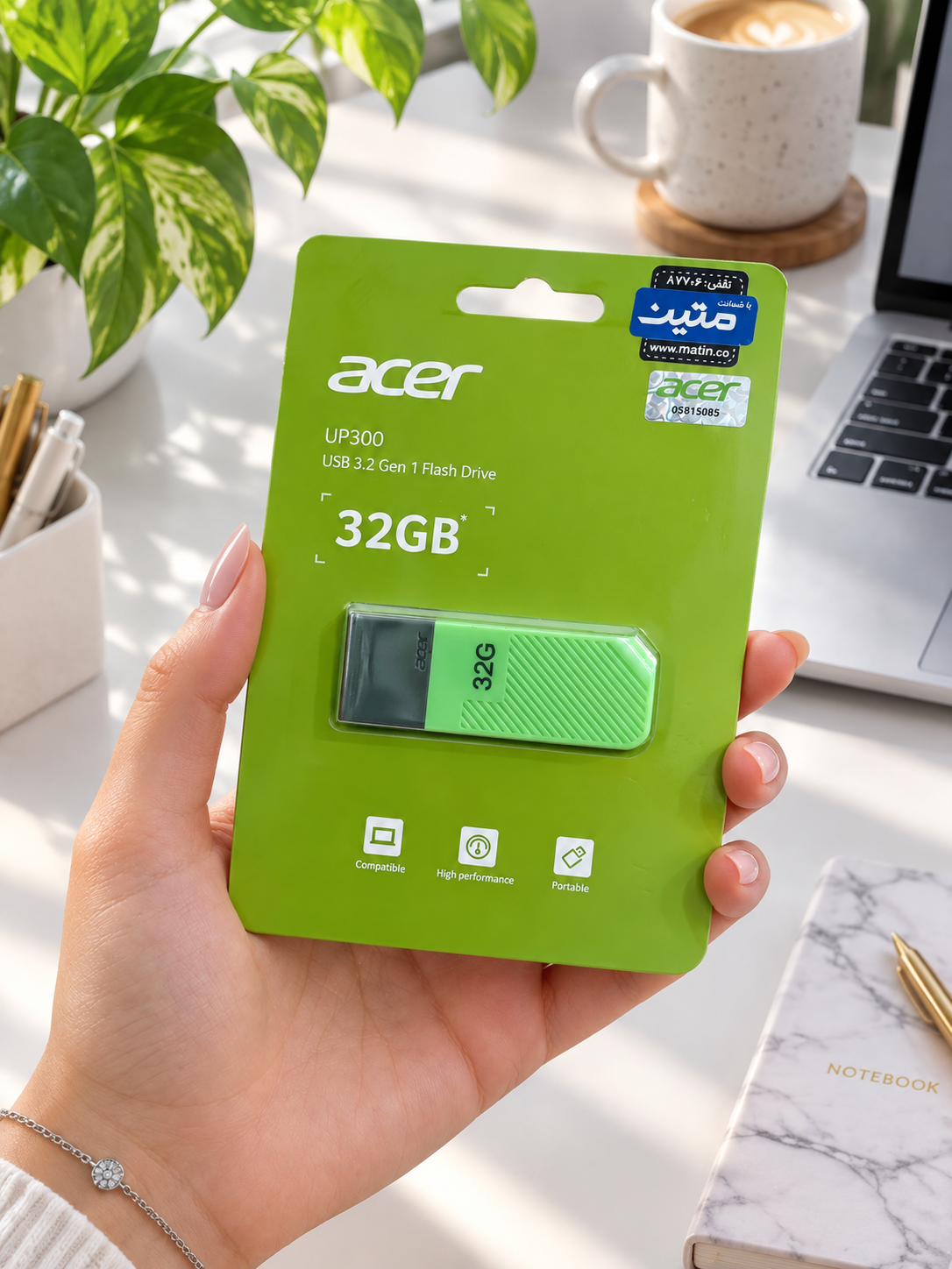 فلش 32 گیگ Acer مدل UP300 سرعت USB3.2