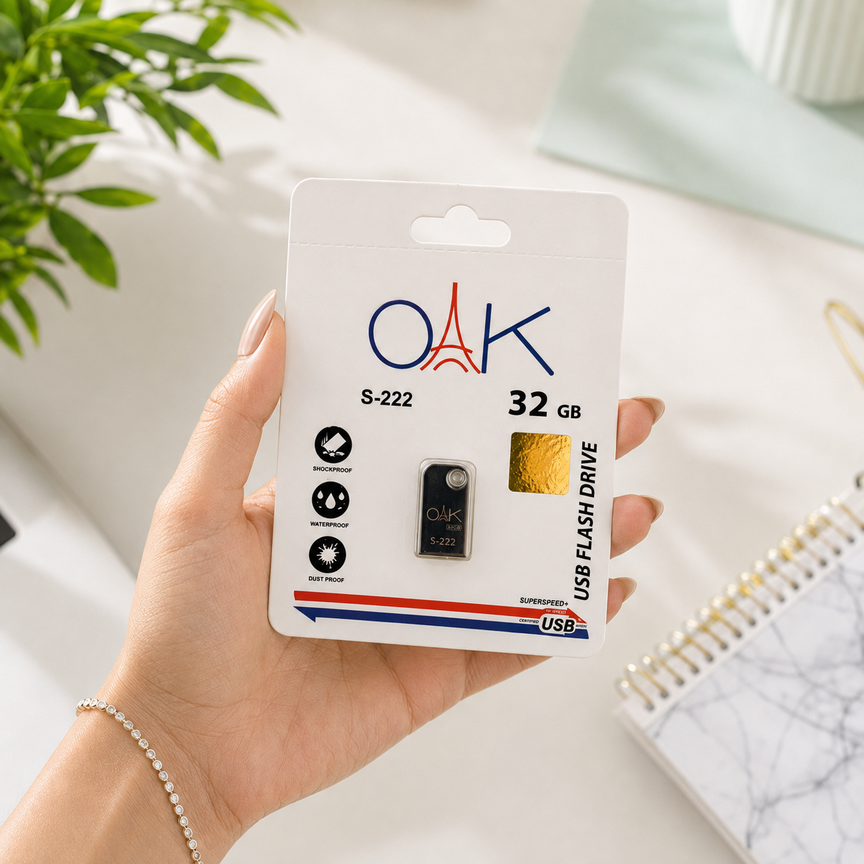 فلش ۳۲ گیگ برند OAK مدل S-222