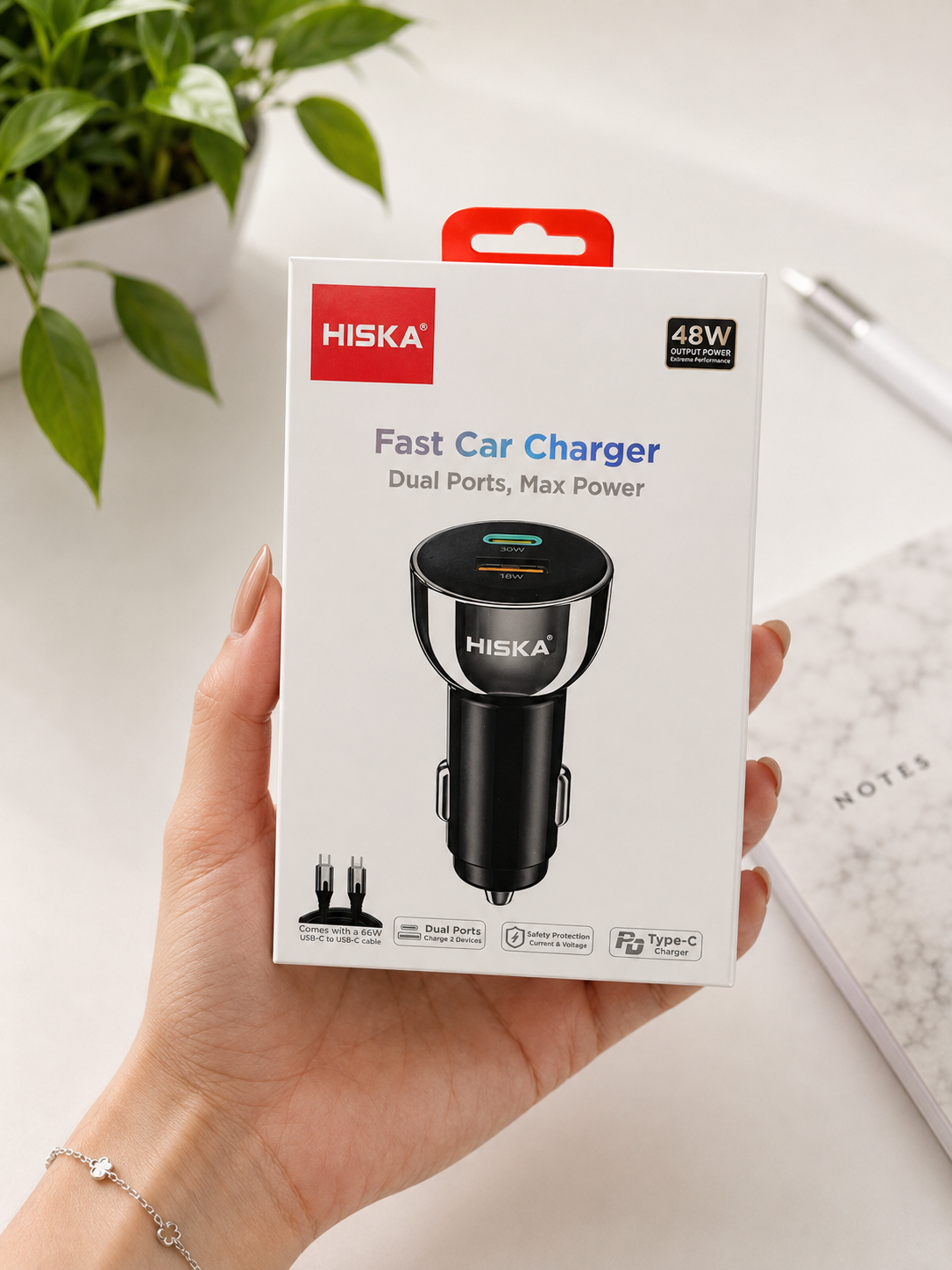 شارژر فندکی هیسکا HISKA مدل HCC-307
