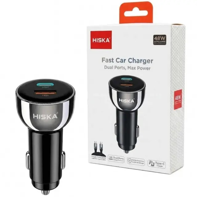شارژر فندکی هیسکا HISKA مدل HCC-307