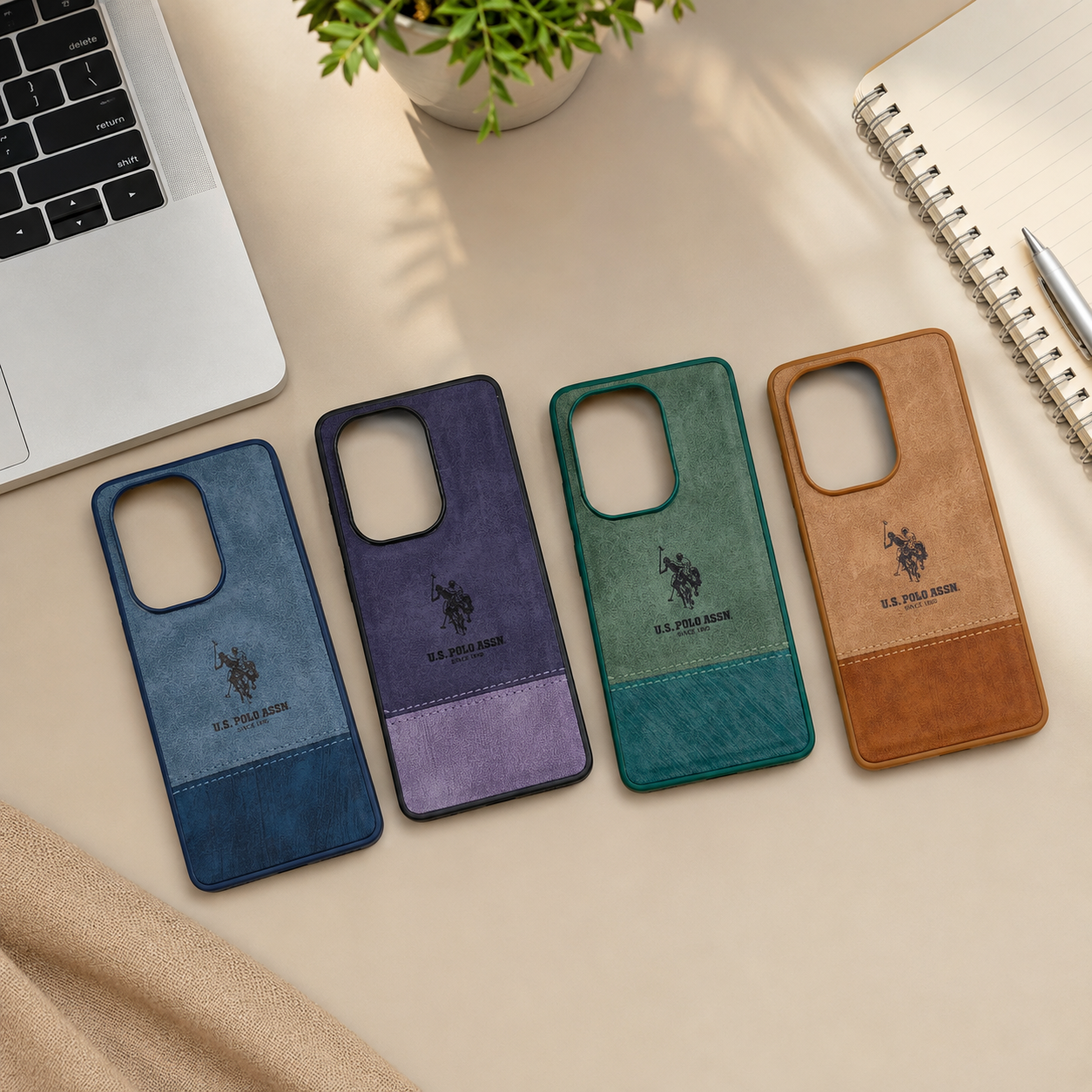 قاب طرح چرم POLO اورجینال شیائومی Note 13 pro 4g