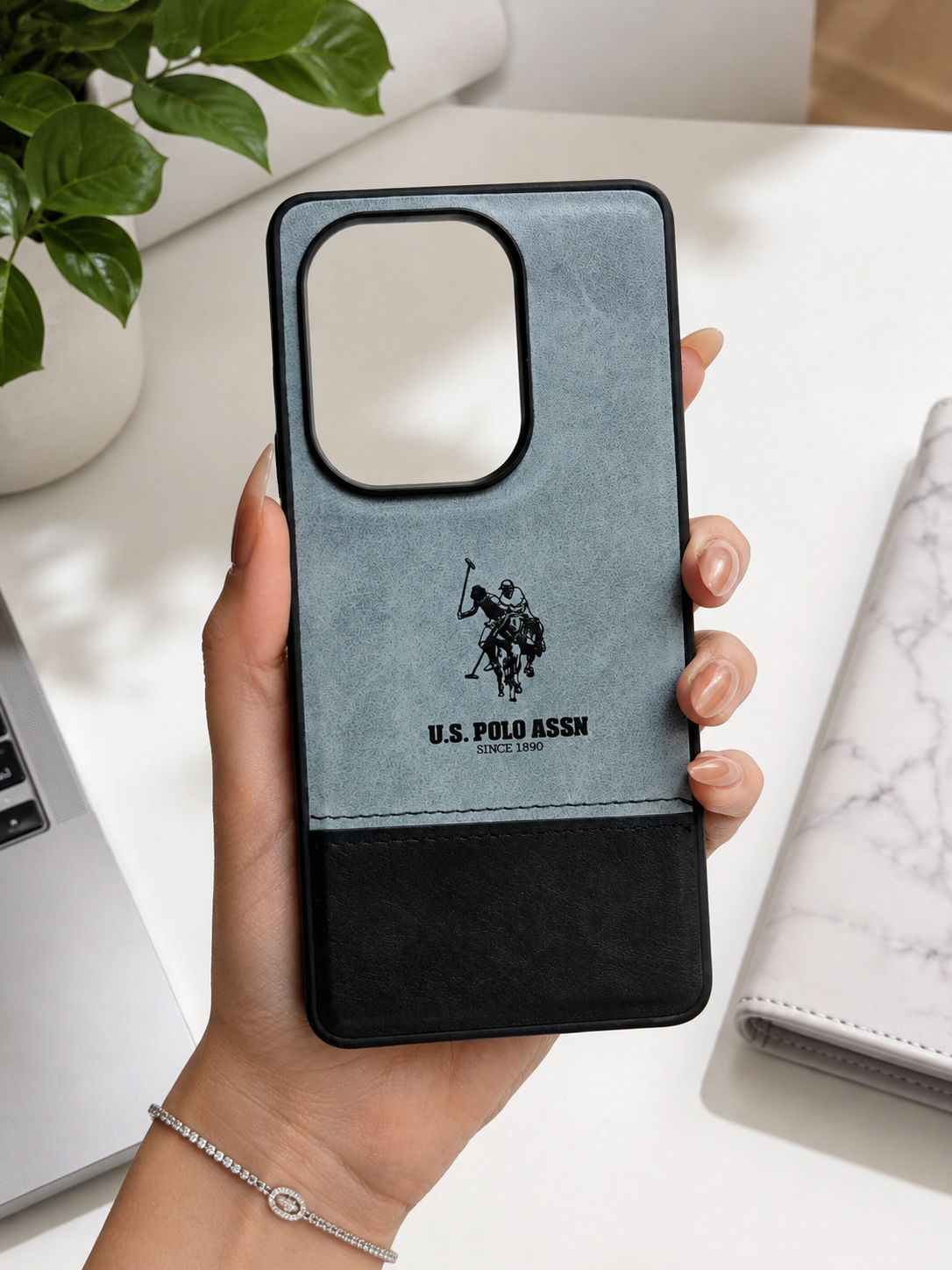 قاب طرح چرم POLO اورجینال شیائومی Poco C85