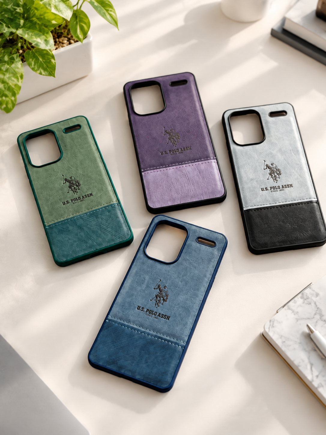 قاب طرح چرم POLO اورجینال شیائومی Note 13 pro plus